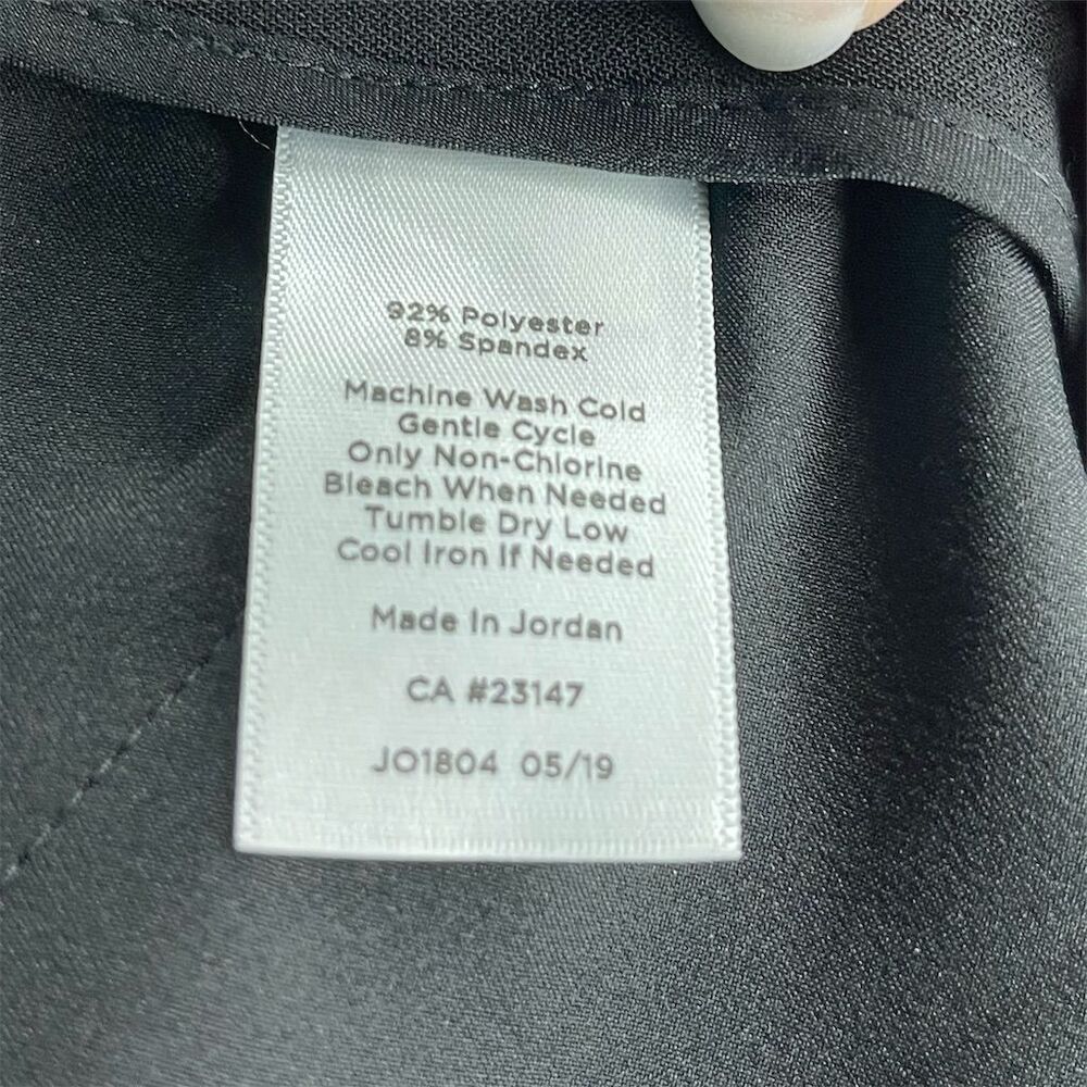 Talbots Women's Black Dress Pants Size 12P Petite Straight Leg Stretch Formal - Picture 4 of 5